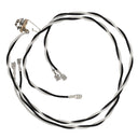 The Mojotone speaker wiring harness for 1x12 or 2x12 cabinets with a Switchcraft J11 jack.