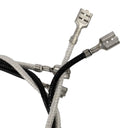 A close up of the Mojotone speaker wiring harness for 1x12 or 2x12 cabinets with a Switchcraft J11 jack.