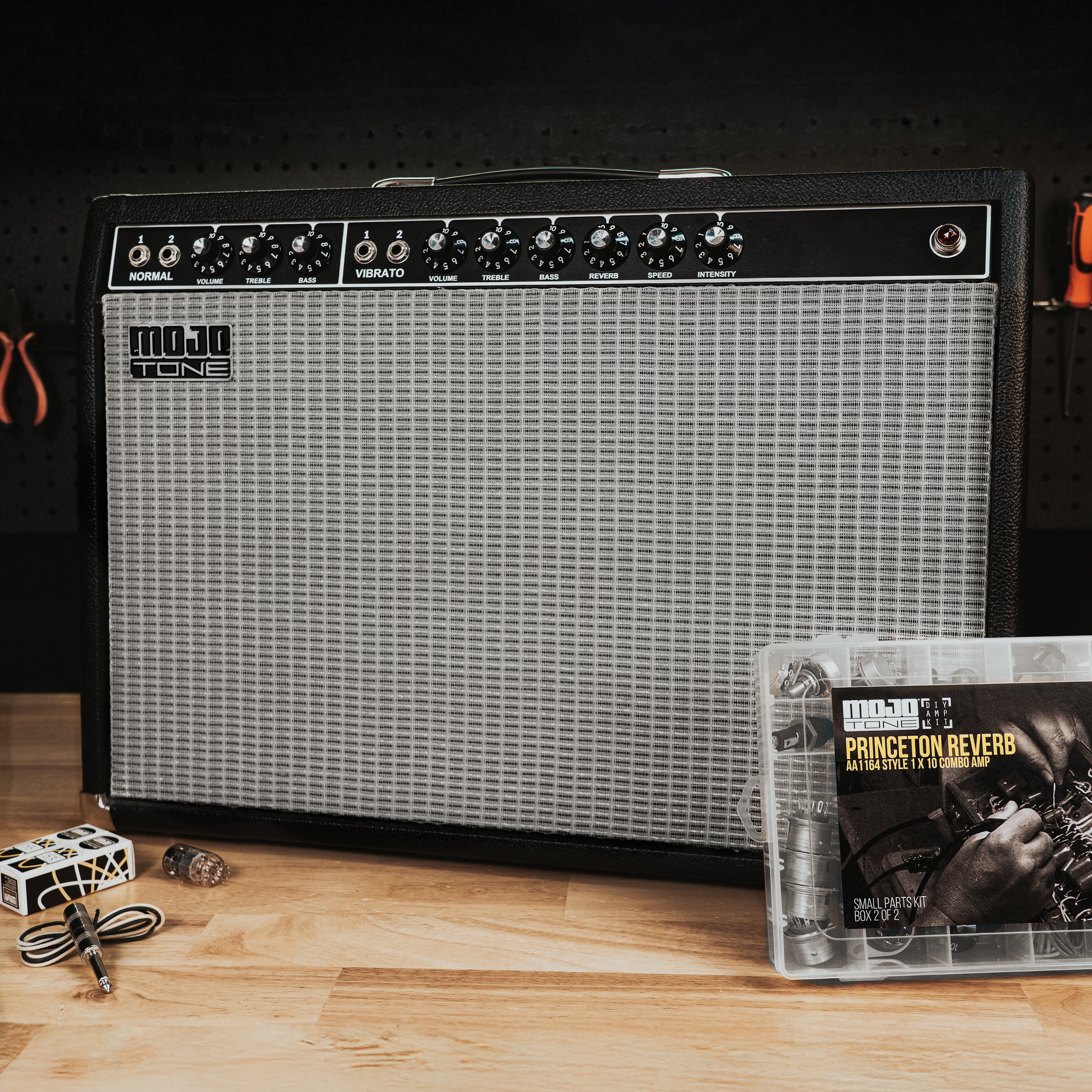 Blackface Princeton Reverb® Style Guitar Tube Amp Kit – Mojotone