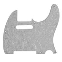 Mojotone Electric Guitar Pickguard for Tele 8 Hole White Pearl 3-Ply
