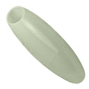 The bottom of a Mojotone Stratocaster tremolo arm tip in mint green.