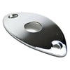 Football Style curved Jack Plate (Chrome)