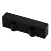 Jazz Bass NO HOLE Neck Pickup Cover Black