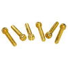 Humbucker/P90 5-40 Polepieces Gold (1022 Steel) (Set of 6)