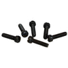 Short Humbucker/P90 5-40 Polepieces Black (1022 Steel) (Set of 6)