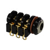 6-Lug 1/4" Jack With Chrome Nut (Gold-Plated)