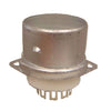 9-Pin Ceramic Chassis Mount Tube Socket with Tube Shield Bas
