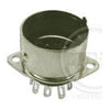 9-Pin Chassis Mount Tube Socket w/ Shield Base
