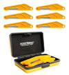 Music Nomad 6 pc. Acoustic Guitar Diamond Coated Nut File Set - Light/Medium Strings, with Storage Case