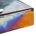 A closeup of a Mojotone nebula 49.2mm humbucker pickup cover.