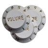 Fender Strat White 1 Vol. 2 Tone Guitar Knobs