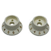 Fender S1 Strat Knobs (Set of 2) Parchment