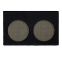 The back view of a Mojotone Blues Junior® extension guitar cabinet baffle intended for 2x10 guitar cabinets.