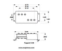 '72 Clone Wide Range Humbucker Pickup