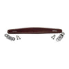 Fender Style Flat Brown Leather Handle with Hardware