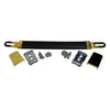 Marshall Style Black Plastic Strap Handle with Gold End Caps
